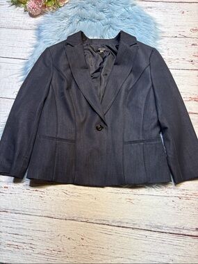 Nine West Dark Grey Blazer Jacket sz 12